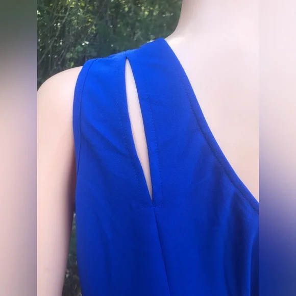 NWT PrettyGarden Blue One Shoulder Dress - Picture 9 of 14